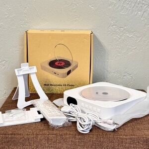 Bluetooth Portable Home CD Music Player, OPEN BOX